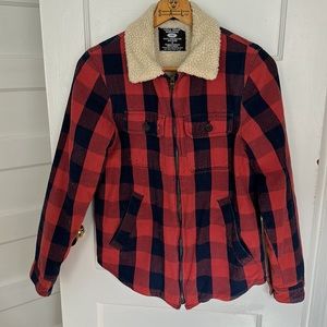 Chore Jacket Workwear Brand Fleece Lined size M